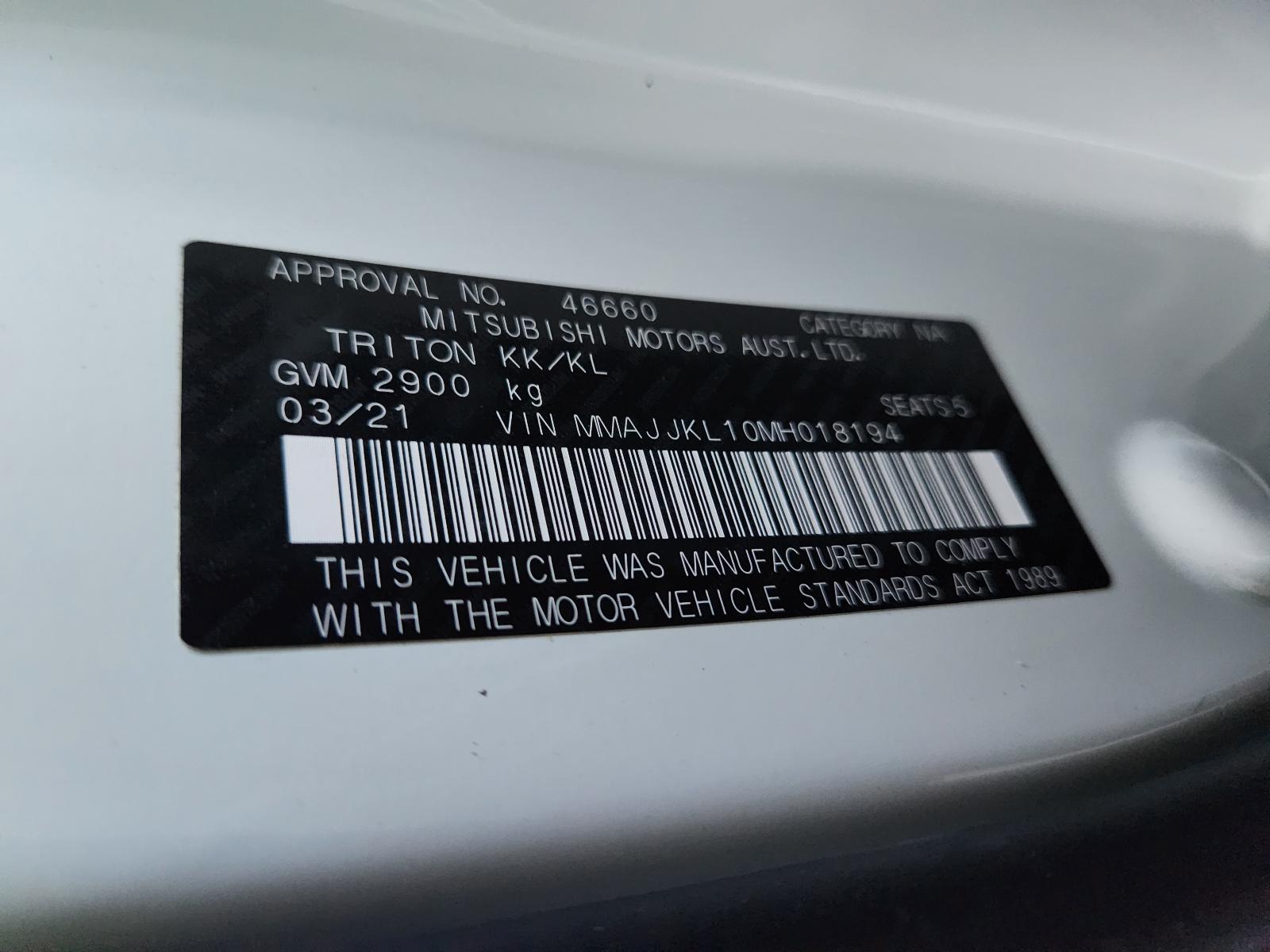 View Mitsubishi Triton 2021 4 Door Utility