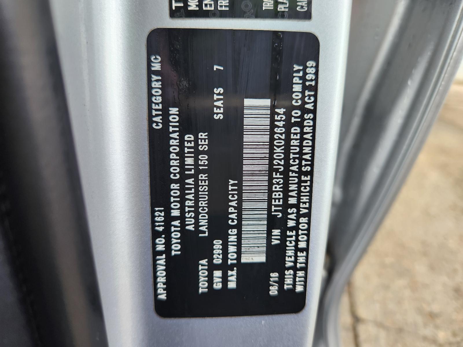 Toyota Prado 2016 4 Door Station Wagon View Toyota Prado 2016 4 Door Station Wagon