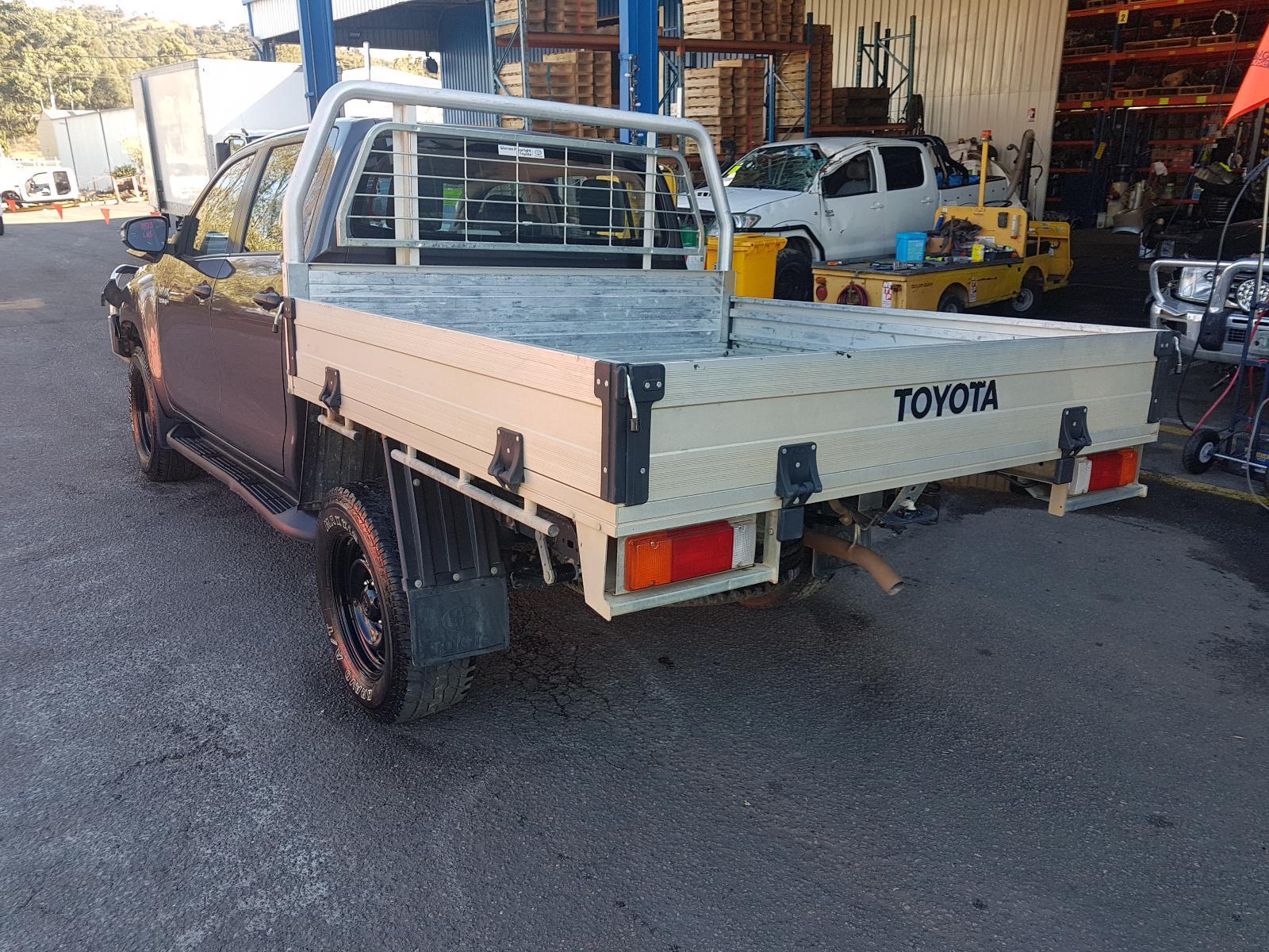 TOYOTA HILUX UTE Back Tray BackAlloy, Dual Cab Genuine With Sides