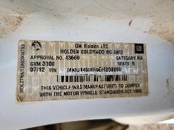 View Holden Colorado 2012 4 Door Utility