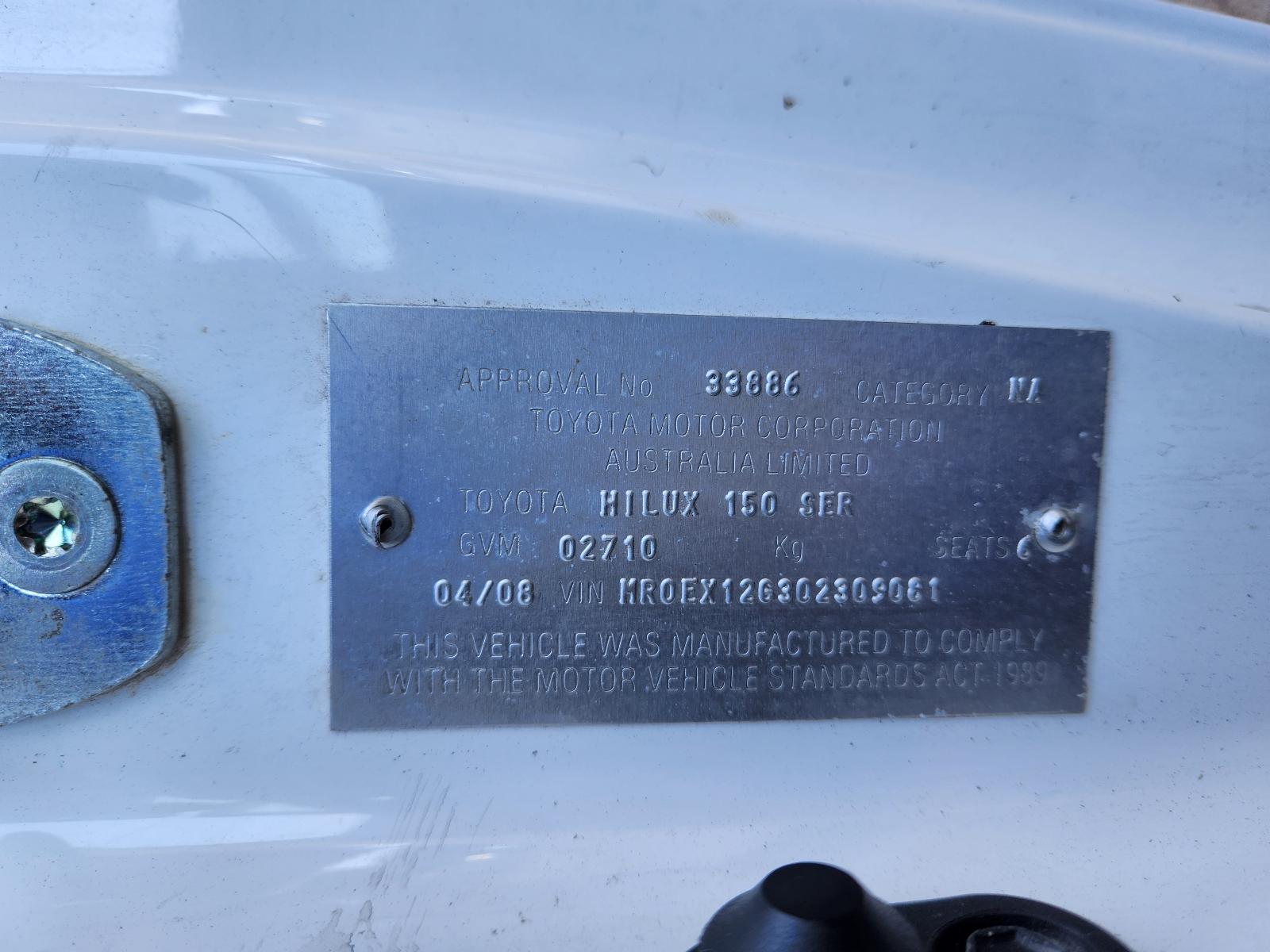 View Toyota Hilux 2008 4 Door Utility