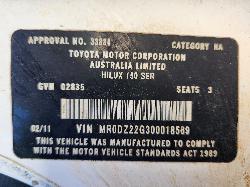 View Toyota Hilux 2011 2 Door Pickup
