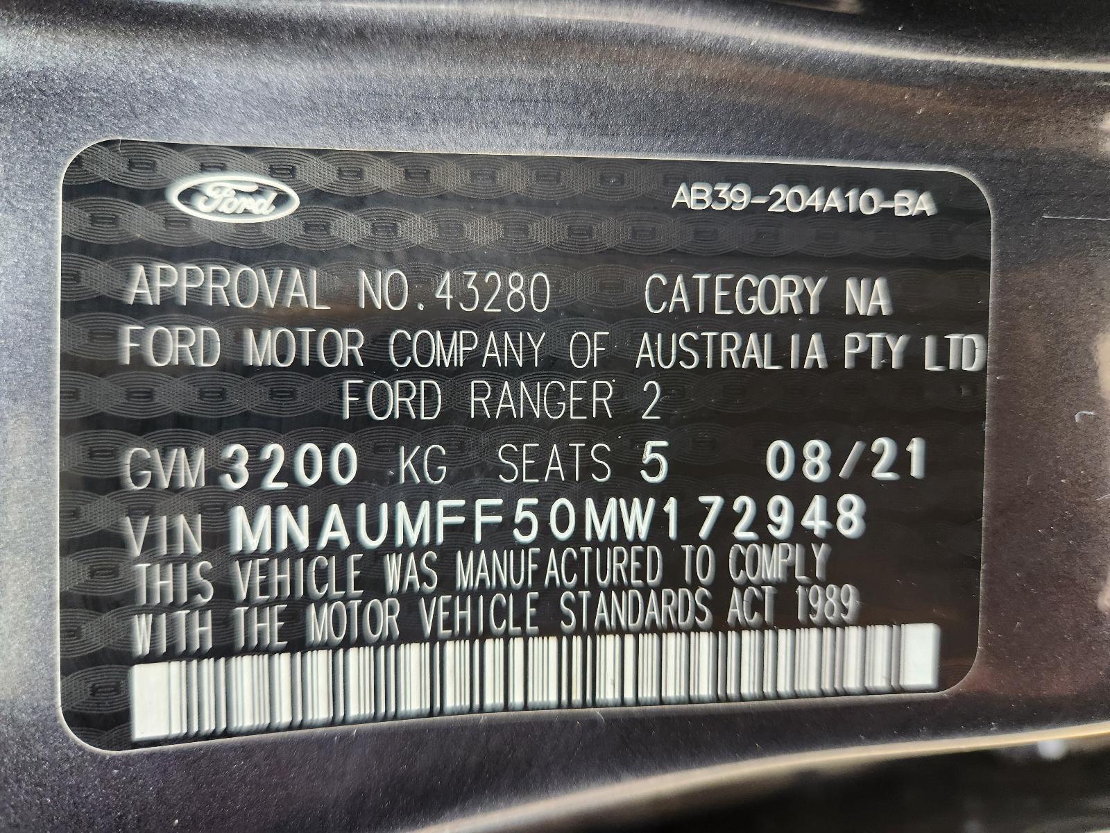 Ford Ranger 2021 4 Door Utility View Ford Ranger 2021 4 Door Utility