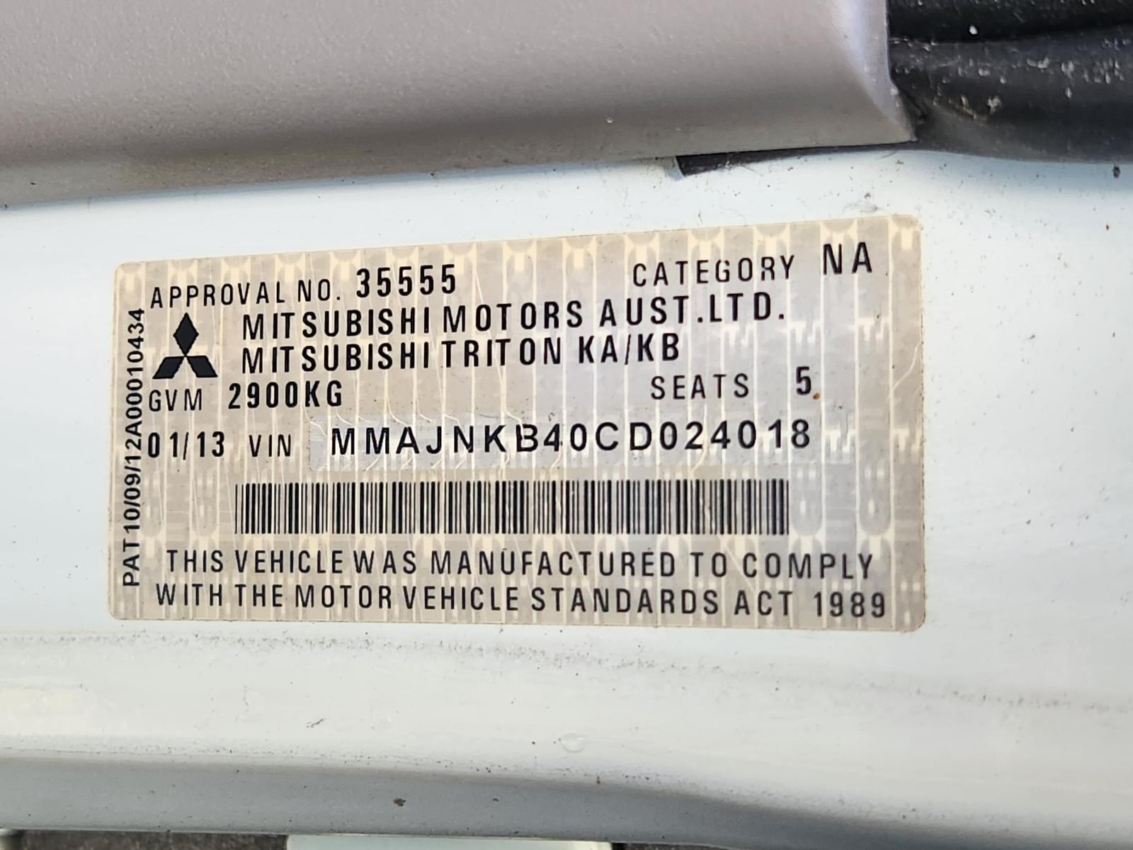 View Mitsubishi Triton 2012 4 Door Utility