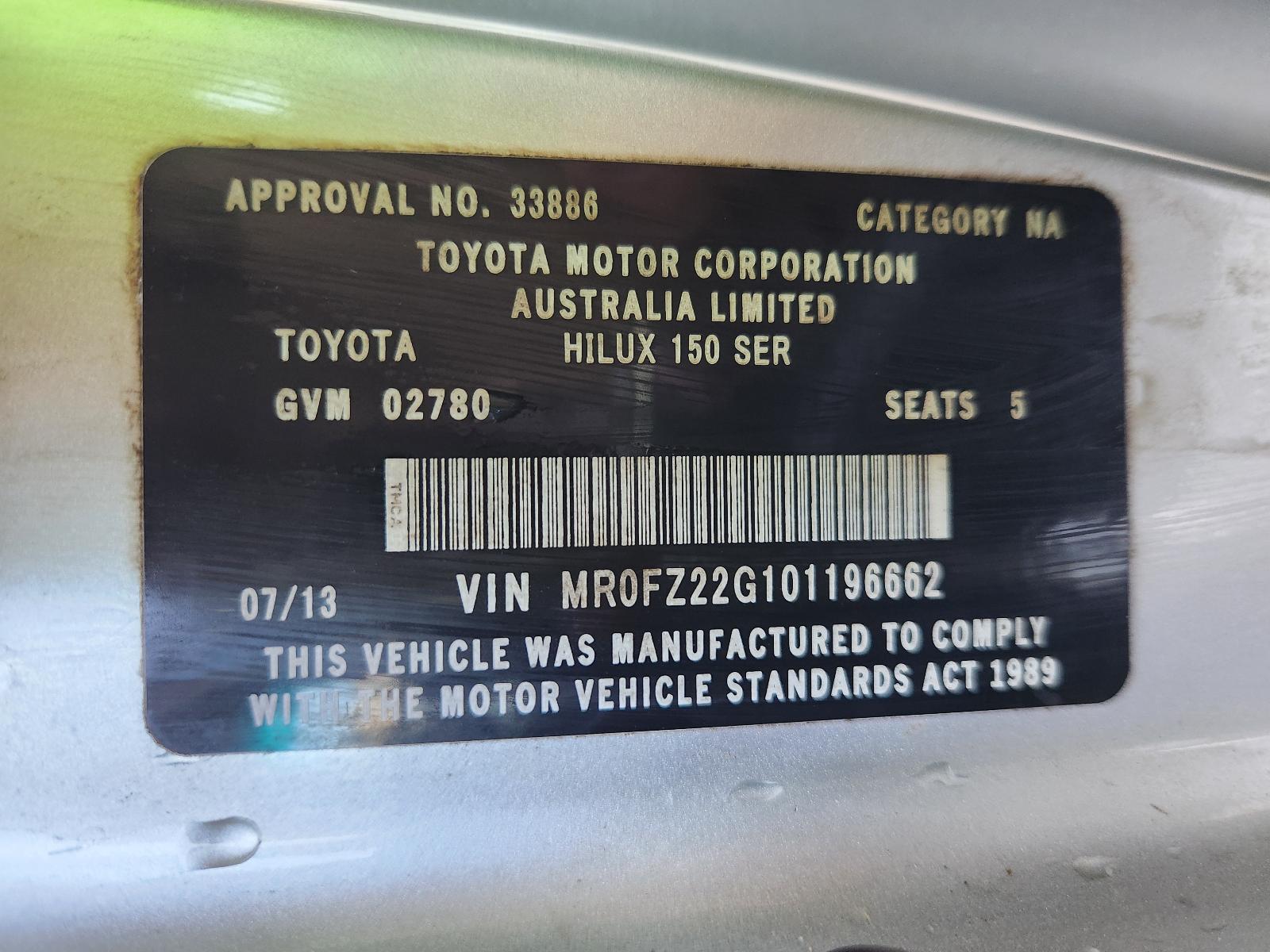 View Toyota Hilux 2013 4 Door Utility