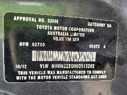 View Toyota Hilux 2012 2 Door Pickup