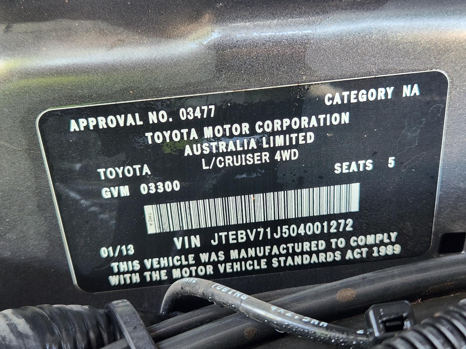 View Toyota Landcruiser 2012 4 Door Pickup