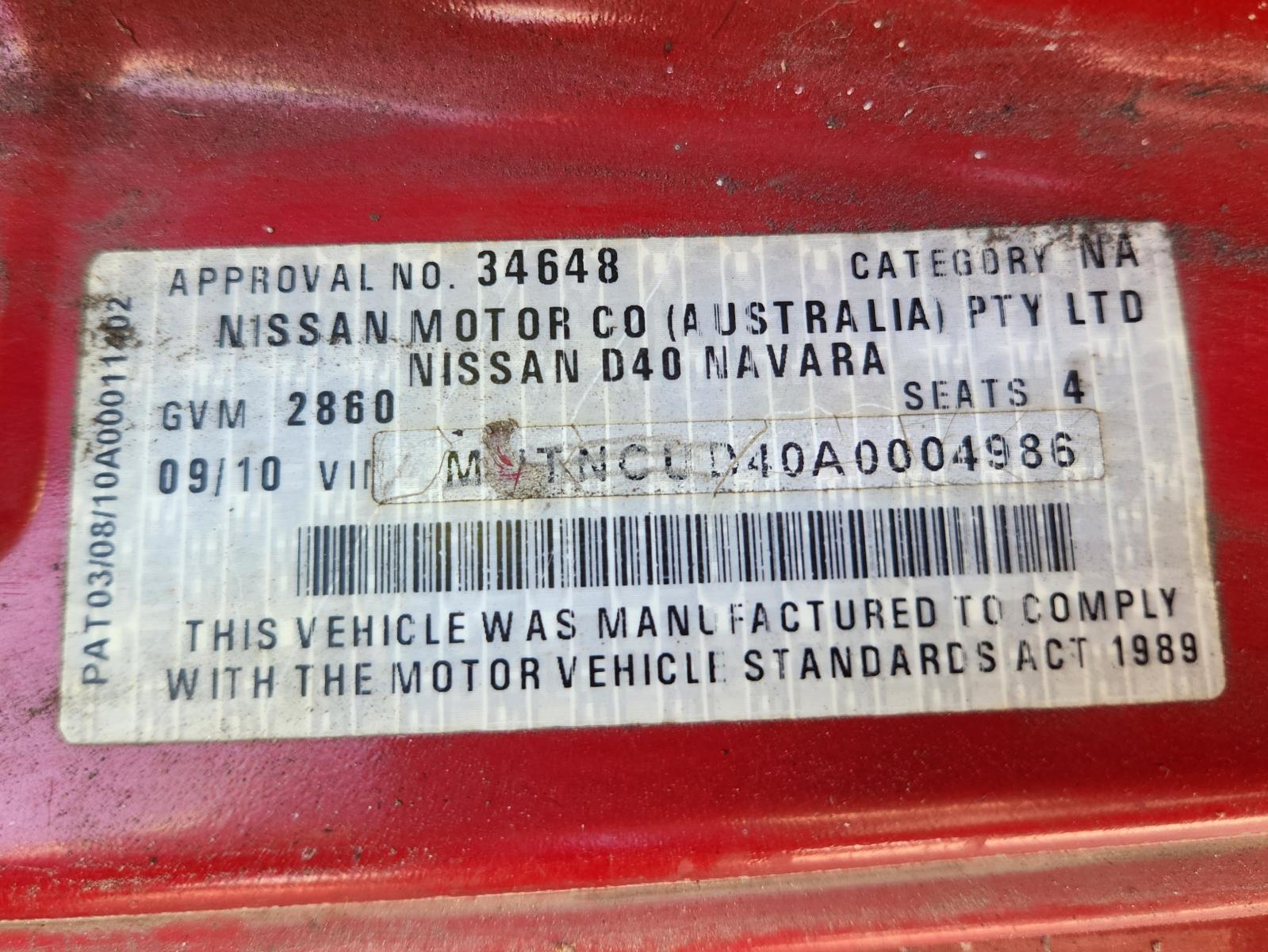 Nissan Navara 2010 2 Door Utility View Nissan Navara 2010 2 Door Utility