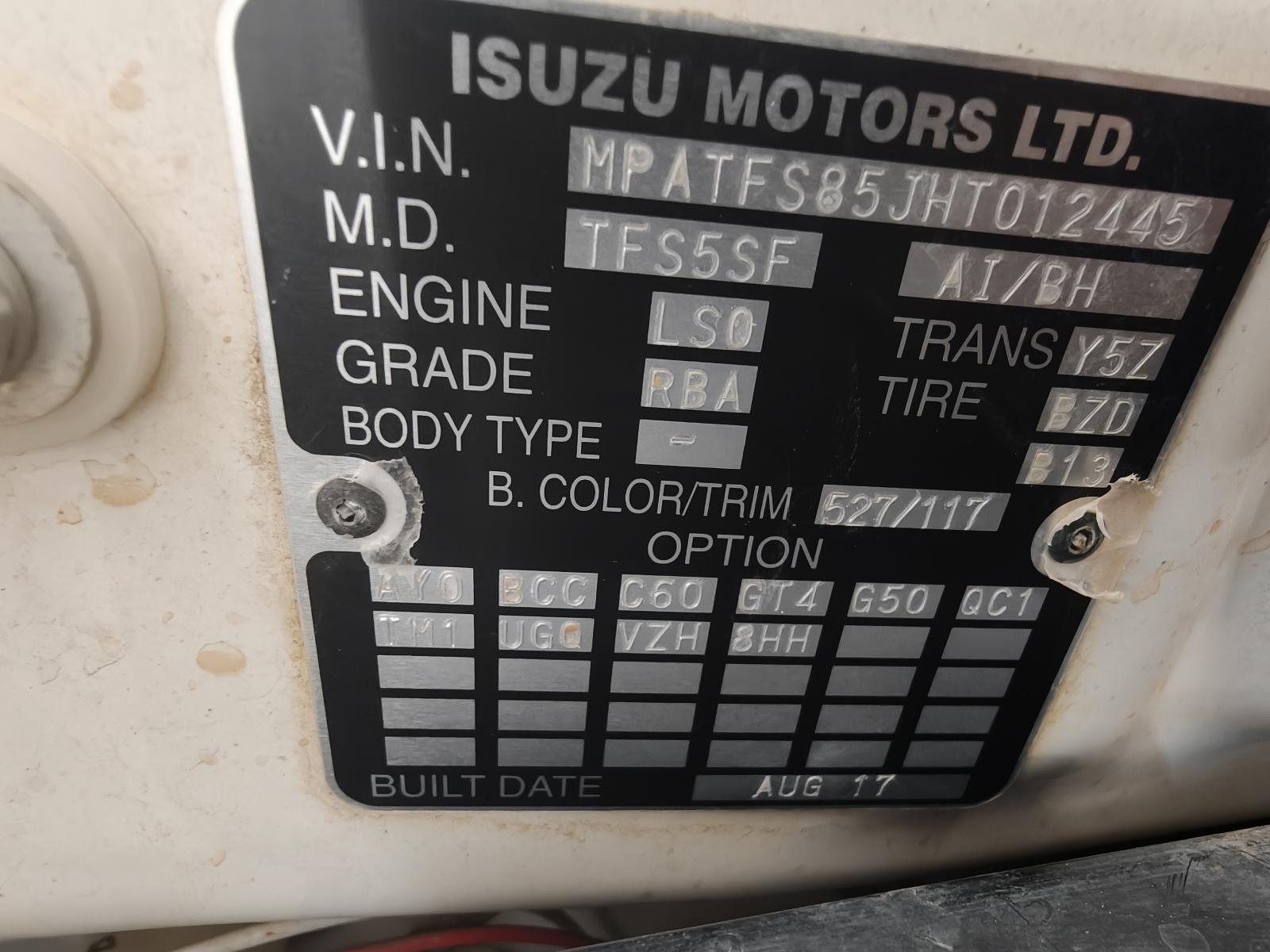 Isuzu Dmax 2017 2 Door Pickup View Isuzu Dmax 2017 2 Door Pickup