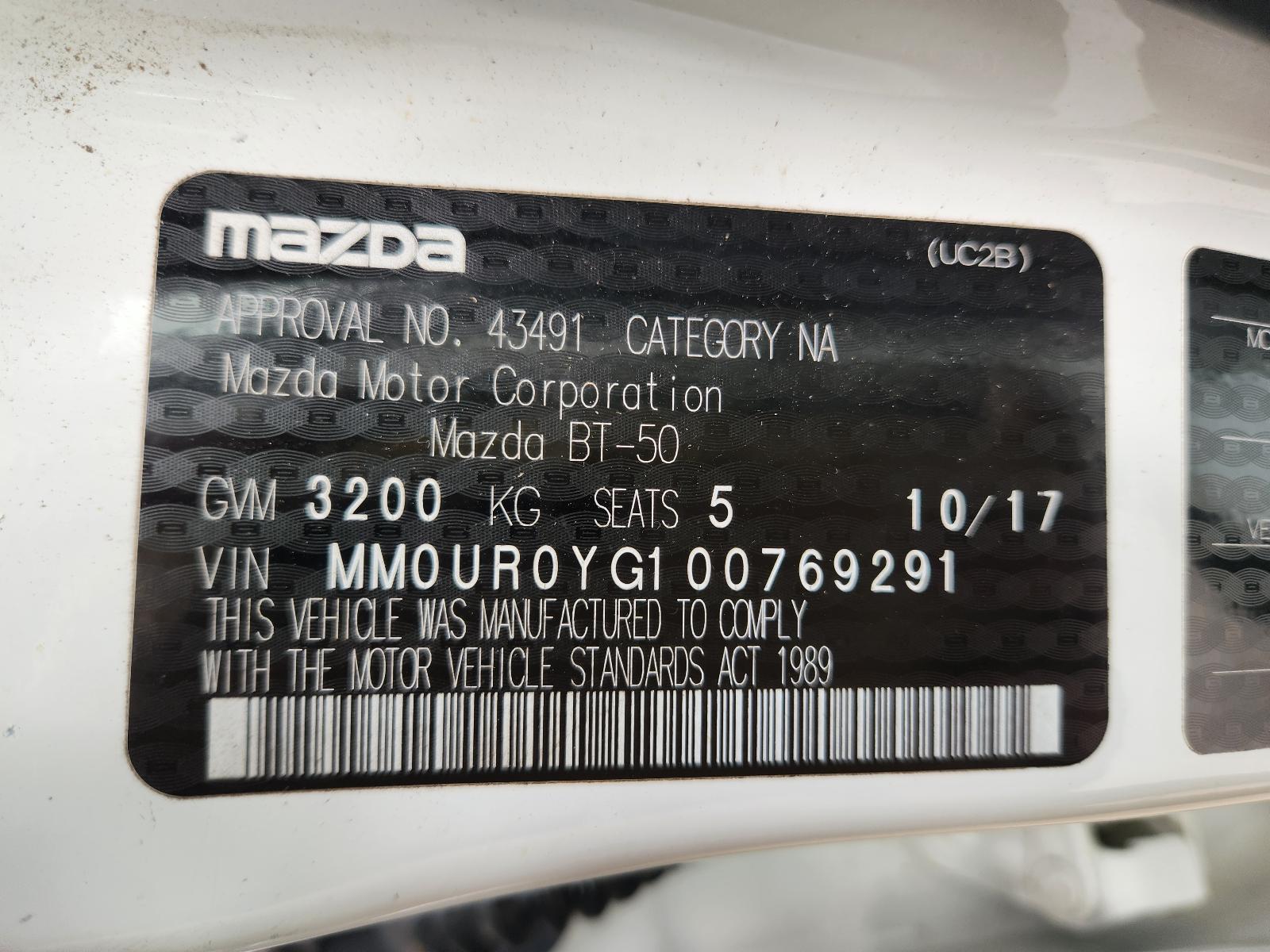 Mazda Bt50 2017 4 Door Utility View Mazda Bt50 2017 4 Door Utility
