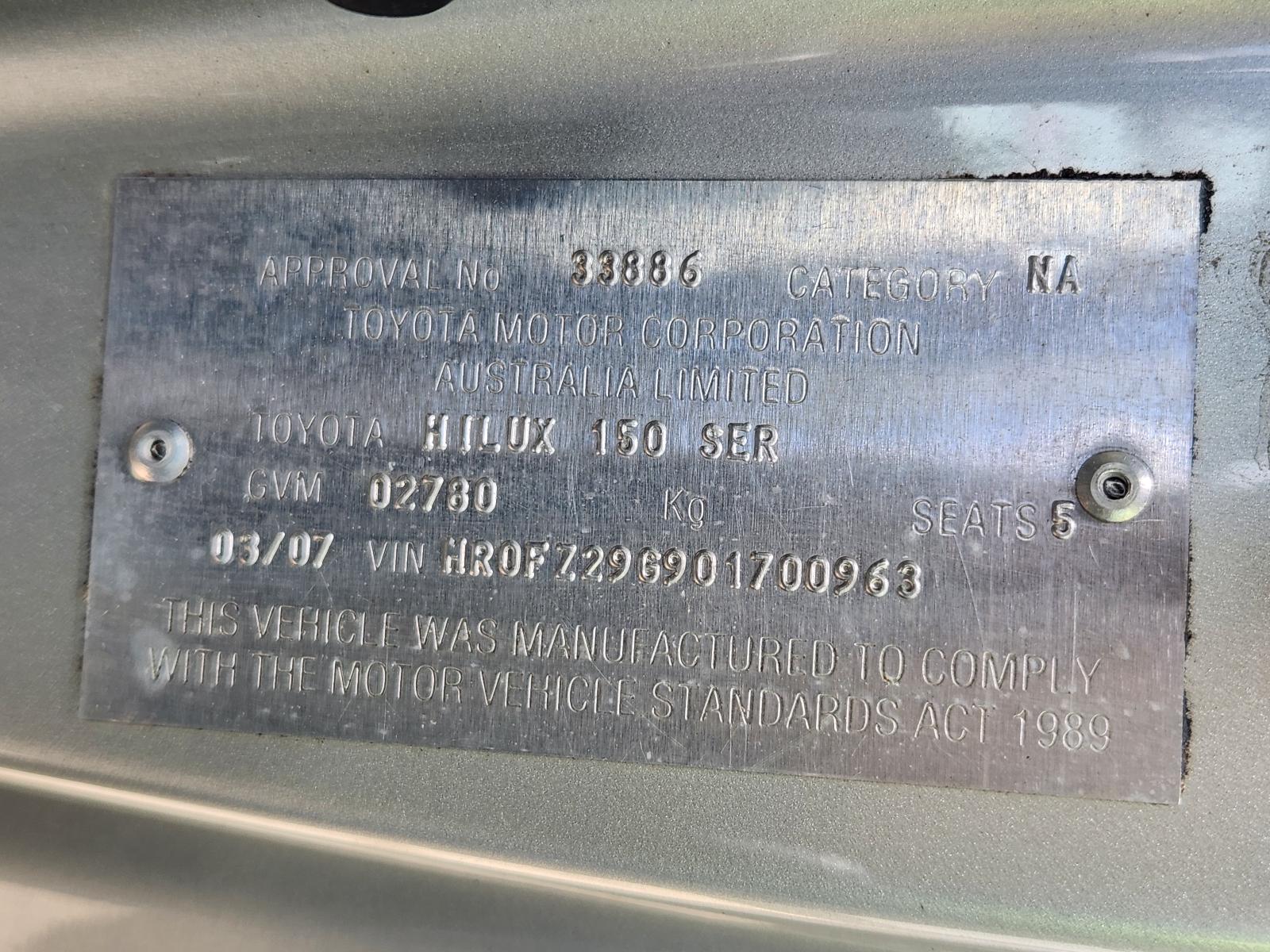 View Toyota Hilux 2007 4 Door Utility