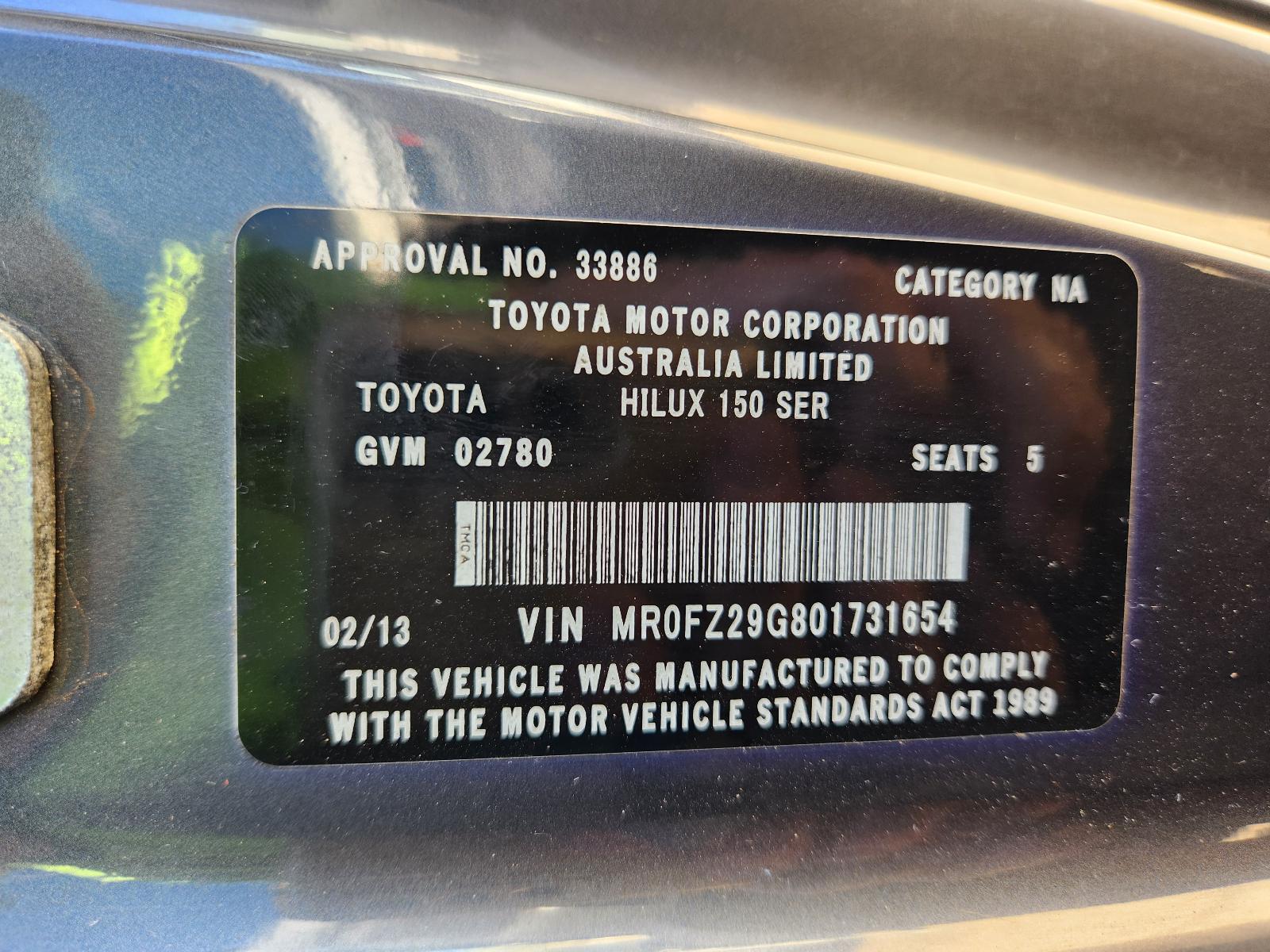 View Toyota Hilux 2013 4 Door Utility