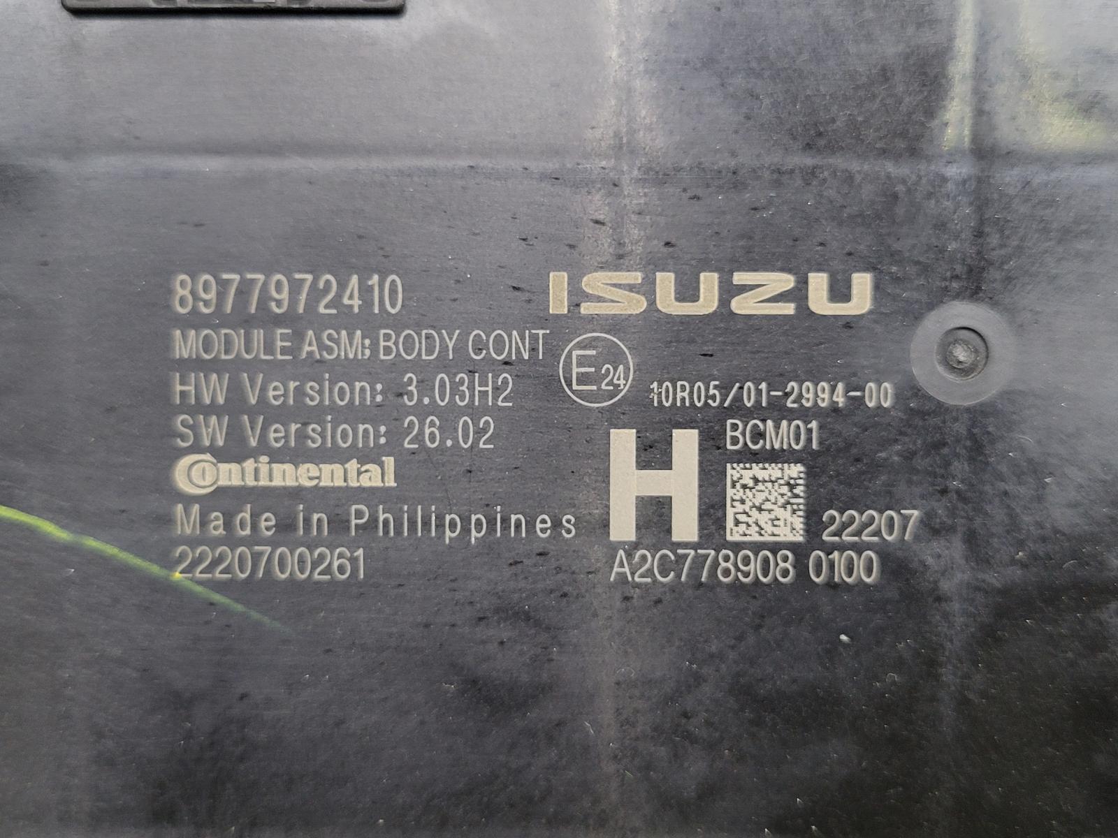 View Auto part Ecu Isuzu Dmax 2022