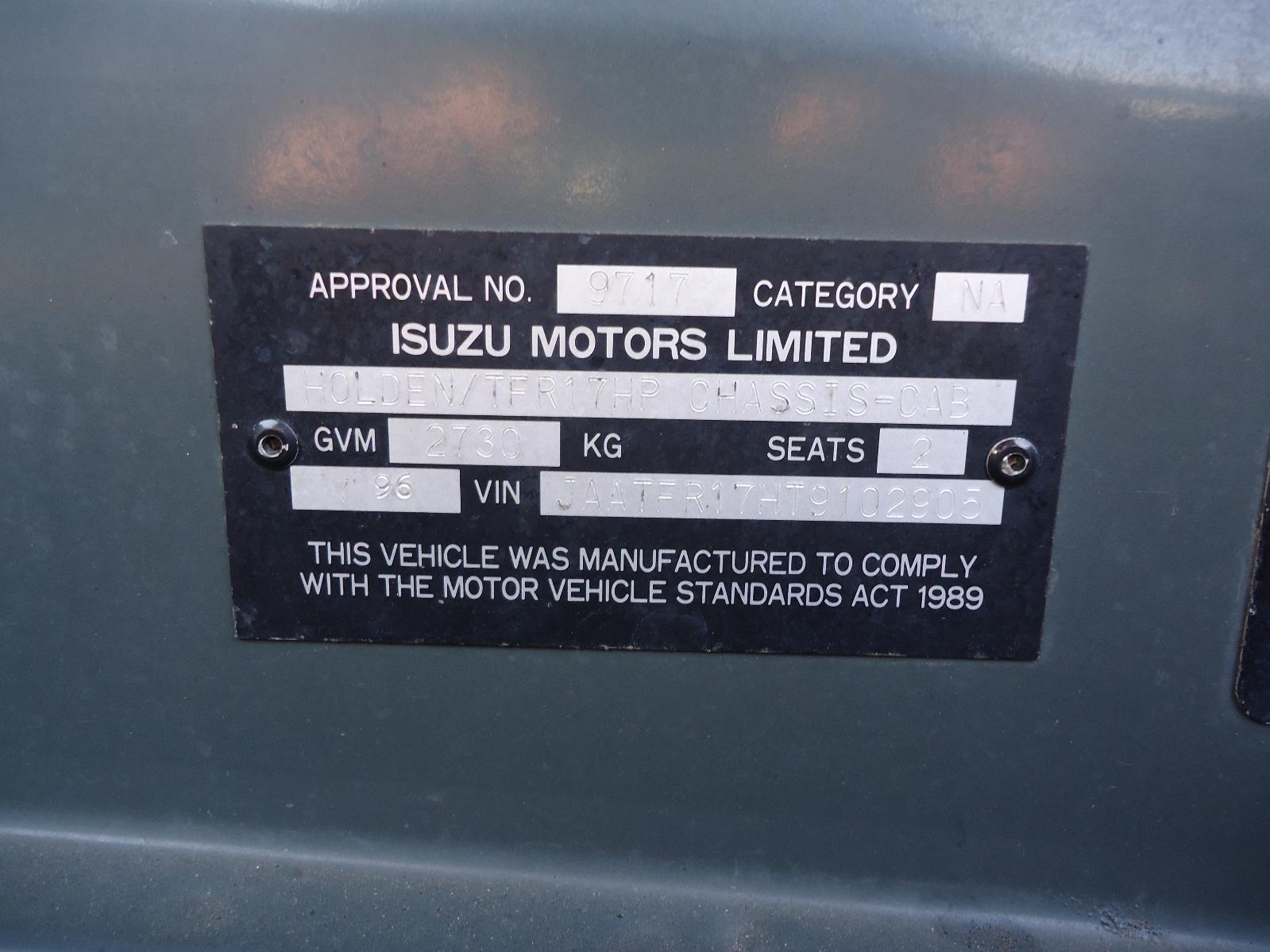 View Auto part Fan Holden Rodeo 1996