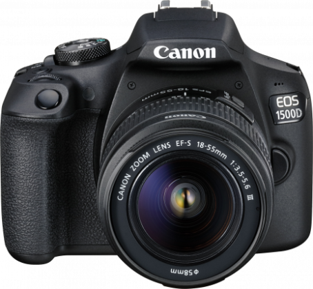 Canon EOS 1500D DSLR Camera with EF-S 18-55mm f/3.5-5.6 III Lens (Free Camera Bag)