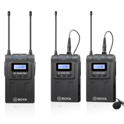 BOYA BY-WM8 Pro-K2 UHF Dual-Channel Wireless Lavalier System