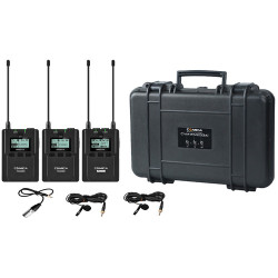 Comica Audio CVM-WM200A 2-Person Camera-Mount Wireless Omni Lavalier Microphone System