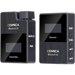 Comica Audio BoomX-D D1 Ultracompact Digital Wireless Microphone System for Mirrorless/DSLR Cameras (2.4 GHz)