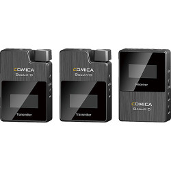 Comica Audio BoomX-D D2 Ultracompact Digital Wireless Microphone System for Mirrorless/DSLR Cameras (2.4 GHz)