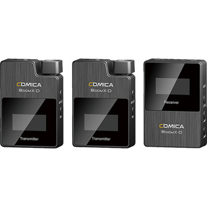 Comica Audio BoomX-D D2 Ultracompact Digital Wireless Microphone System for Mirrorless/DSLR Cameras (2.4 GHz)