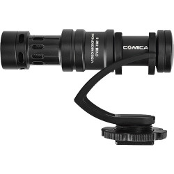 Comica Audio CVM-VM10 II Micro Compact Directional Condenser Microphone (Black Shockmount)