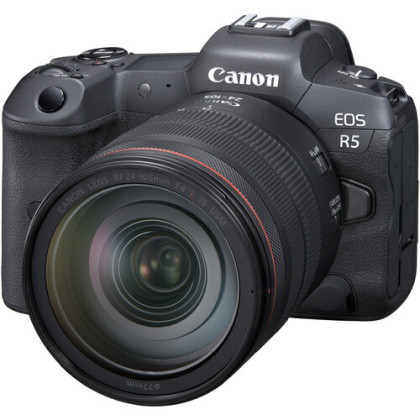 Canon EOS R5 Kit with RF 24-105mm f4L IS USM Lens (Canon MY 1+2 Years Wrty) ( Free Online Redeem Extra 2x LP-E6P Battery)