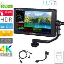 FeelWorld LUT6 6" 2600 cd/m² 4K HDMI Touchscreen Monitor