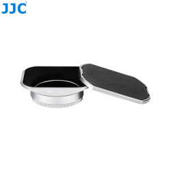 JJC Square Metal Lens Hood (Silver) replaces LH-X100 for FUJIFILM X100F / X100T / X100S / X100 / X70