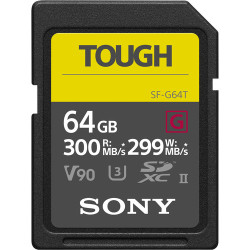 Sony 64GB SF-G Tough Series 300MB/S UHS-II SDXC Memory Card