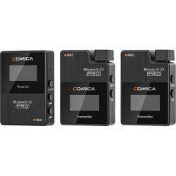Comica Audio BoomX-D PRO D2 Ultracompact 2-Person Digital Wireless Microphone System/Recorder (2.4 GHz)