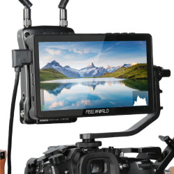 (Ready Stock) FEELWORLD F5 Pro V4 6" 4K On-camera Monitor F970 External Power and Install Kit