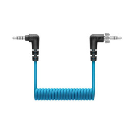 Sennheiser XSW-D Mobile Cable Locking 3.5mm TRS to 3.5mm TRRS Coiled Cable