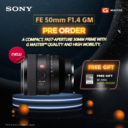 (Pre-Order) Sony FE 50mm f/1.4 GM Lens (Free 64GB Card)