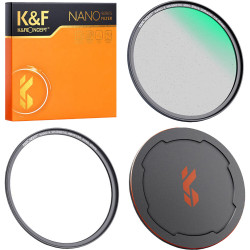 K&F Concept Nano-X Magnetic Black Mist Diffusion Filter 1/4 with Adapter Ring & Lens Cap (52mm)