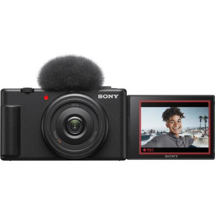 (Ready Stock) Sony ZV-1F Vlogging Camera ZV1F (Black) Free 64GB Memory Card + Pouch