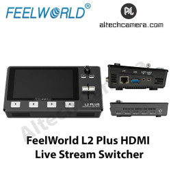 (PER-ORED) Brand New FeelWorld L2 Plus HDMI Live Stream Switcher with Built-In 5.5" LCD Monitor