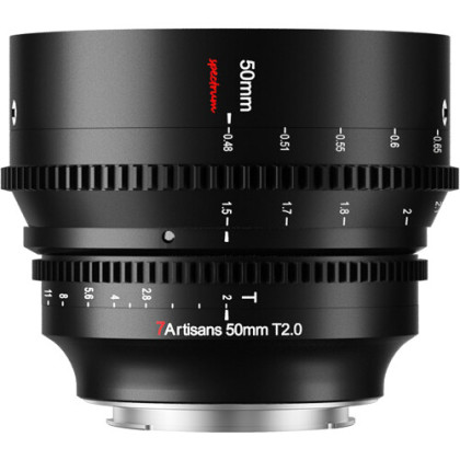 7artisans Photoelectric 50mm T2.0 Spectrum Prime Cine Lens (E Mount) Full Frame