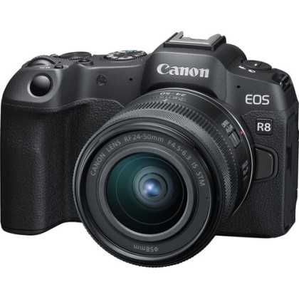 (August Sale) Canon EOS R8 with RF 24-50mm f4.5-6.3 IS STM Lens (Online redeem RM300 TnGo) (3 Years Canon Malaysia warranty)
