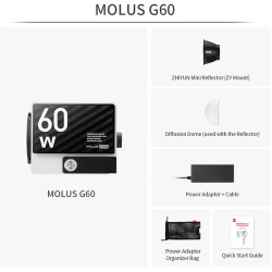 Zhiyun MOLUS G60 60W Pocket COB Monolight (Standard)