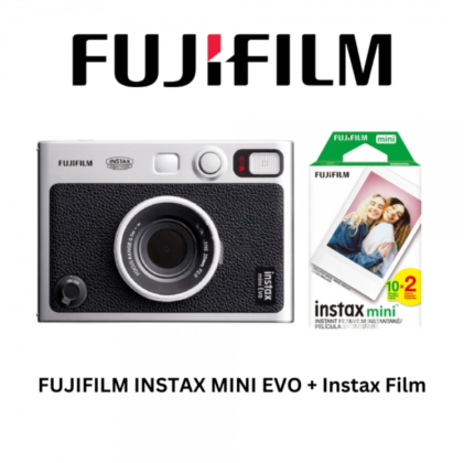 Fujifim Instax Mini Evo Camera + INSTAX Mini Instant Film (20 Exposures)