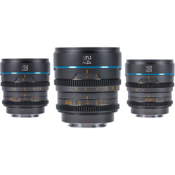 Sirui Night Walker T1.2 S35 Cine 3-Lens Set (with Hard Case, Gunmetal Gray)