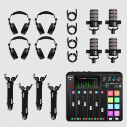 Rode Ultimate Podcaster Bundle (Four-Person Podcasting Bundle)