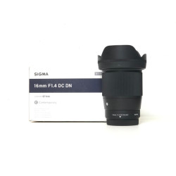 [USED] Sigma 16mm F1.4 DC DN Contemporary Lens for FUJIFILM X (99% Like New With Box)