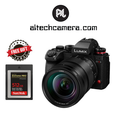 (Pre Order) Panasonic Lumix S1R II with S-R 24-105mm F4 Macro O.I.S. Lens [Free SanDisk CFexpress 512GB Card] (Panasonic Malaysia)