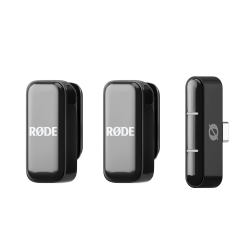RODE Wireless Micro (2TX+1RX) Ultra-compact Wireless Microphone For Type-C / Lightning (Black)