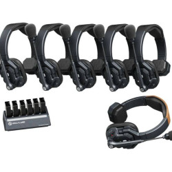 [JULY] Hollyland Solidcom SE 1.9G - 6S (1.9 GHZ) 6-Person Wireless Headset Intercom System with Noise Cancellation Waterproof