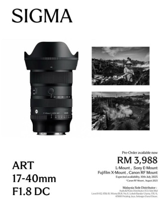 Sigma 17-40mm F1.8 DC Art Lens For ( L Mount / E Mount / X Mount / RF Mount )
