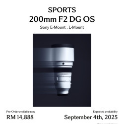 (Pre Order) Sigma 200mm f2 DG OS Sports Lens (Sony E)
