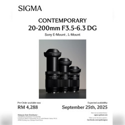 Sigma 20-200mm F3.5-6.3 DG Contemporary Lens for Sony E Mount
