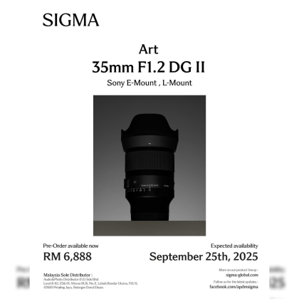 Sigma 35mm F1.2 DG II Art Lens for Sony E